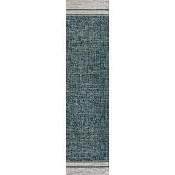Alda Modern Minimalist Mingled Solid Indoor/Outdoor Area Rug